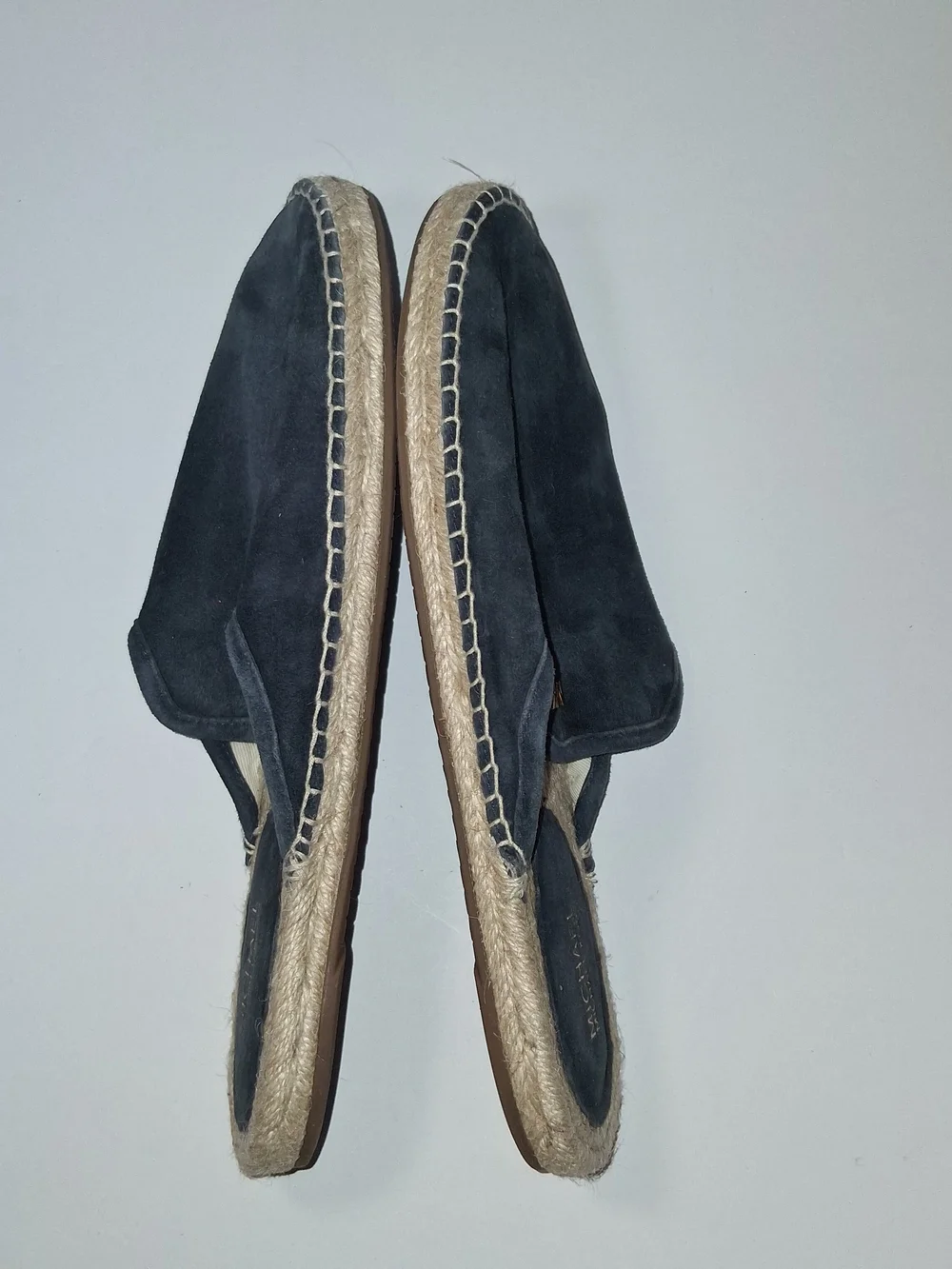 Michael Kors Navy Suede, Leather Upper Slip-On Mules Women's Size 9.5 M